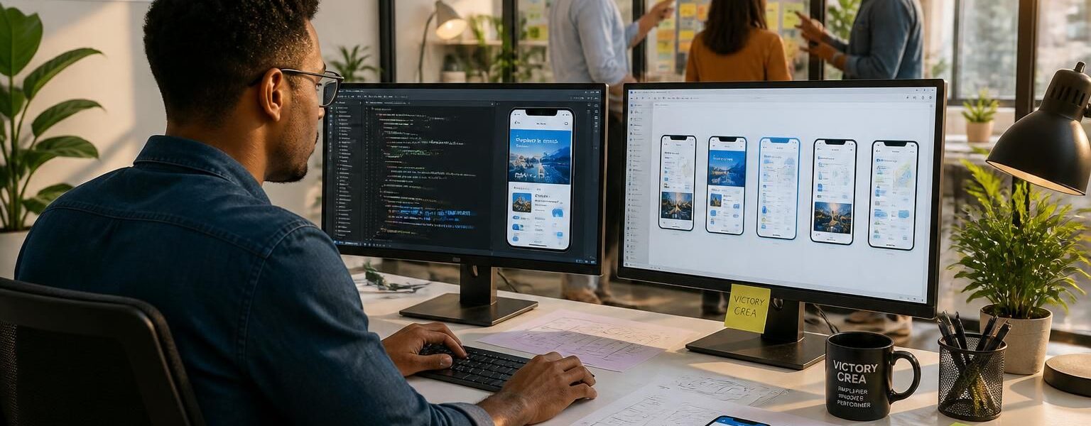 faites appel à victory crea pour développer votre solution mobile sur mesure et simplifier la gestion de vos services avec une application performante et adaptée à vos besoins.
