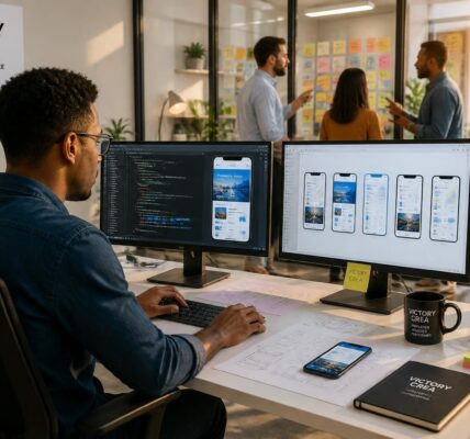 faites appel à victory crea pour développer votre solution mobile sur mesure et simplifier la gestion de vos services avec une application performante et adaptée à vos besoins.