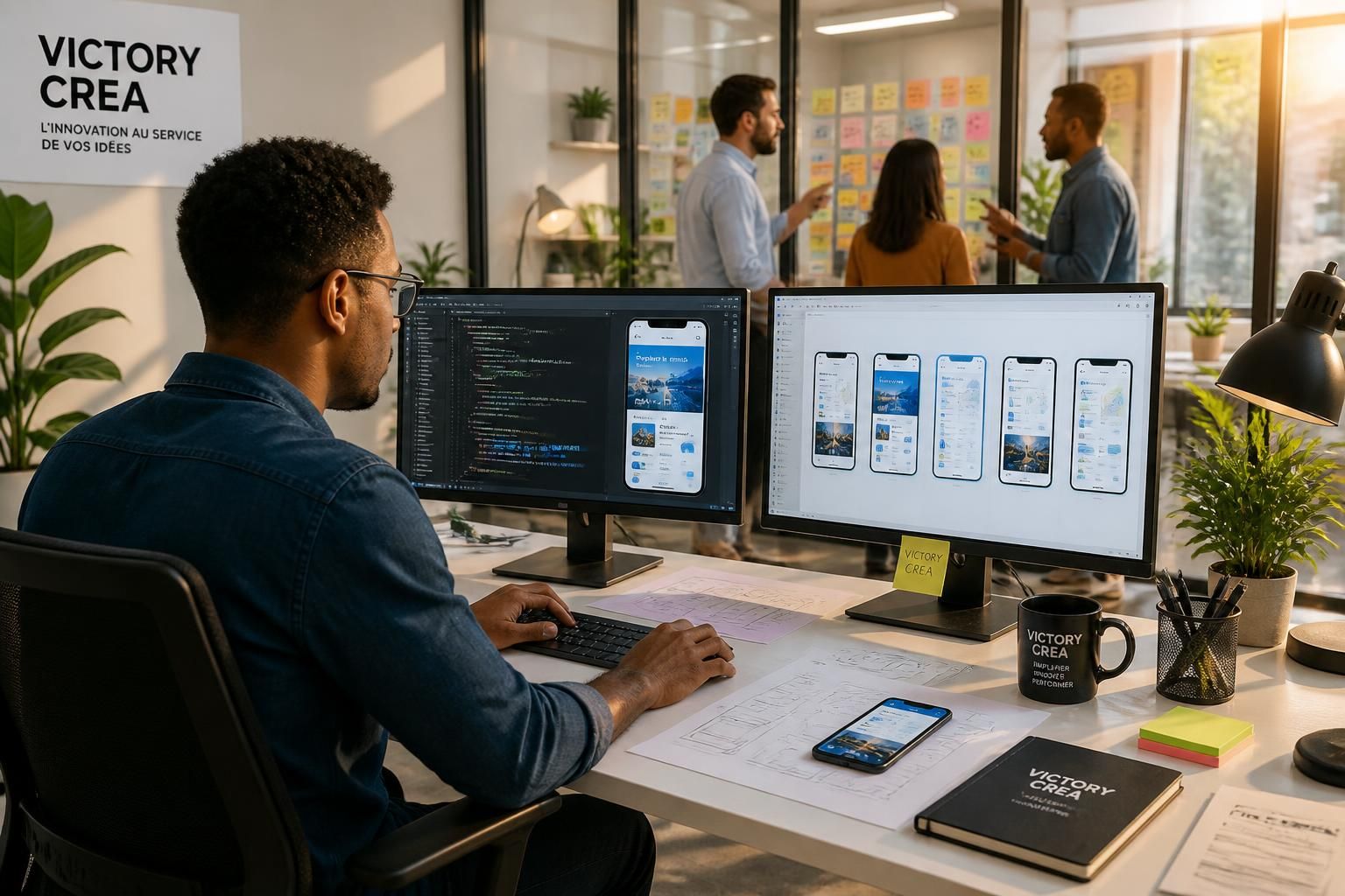 faites appel à victory crea pour développer votre solution mobile sur mesure et simplifier la gestion de vos services avec une application performante et adaptée à vos besoins.