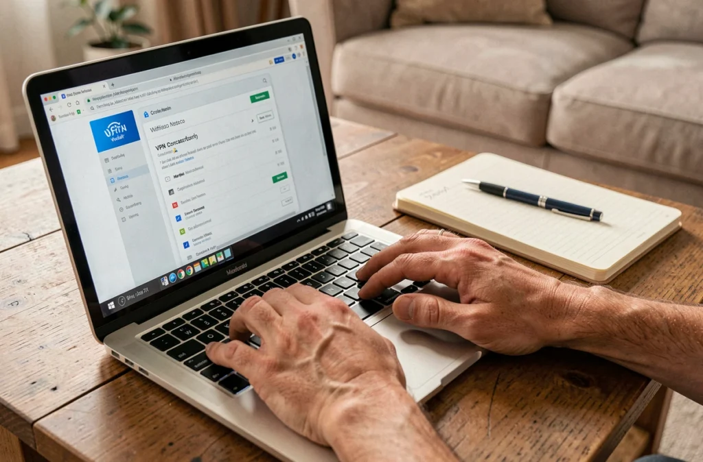 Connexion sécurisée à la messagerie académique Amiens via VPN depuis un ordinateur portable à la maison